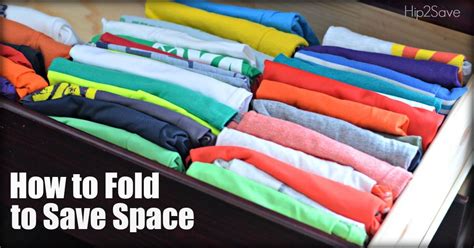 How To Fold Clothes to Save Space (Organizing Tip Using KonMari Folding ...