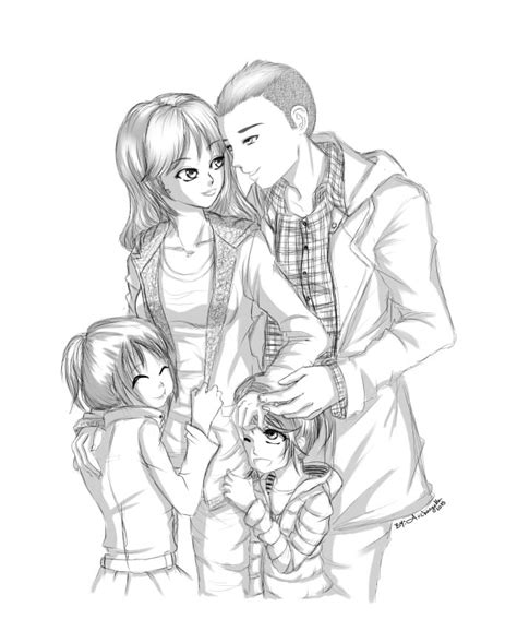 Anime Family Drawing at GetDrawings | Free download