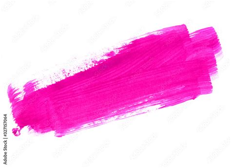 Pink hand drawn paint texture on white background Stock Illustration ...