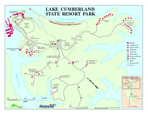 Lake Cumberland State Resort Park Map - jamestown KY • mappery