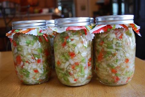 I found this refrigerator cucumber relish recipe tucked inside the ...