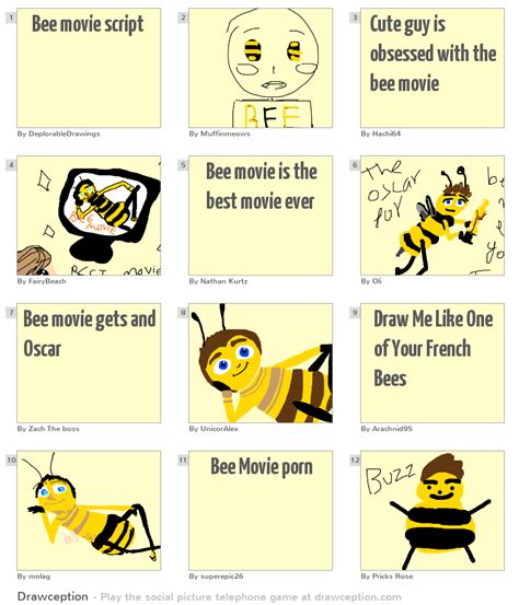 Bee movie script - Drawception