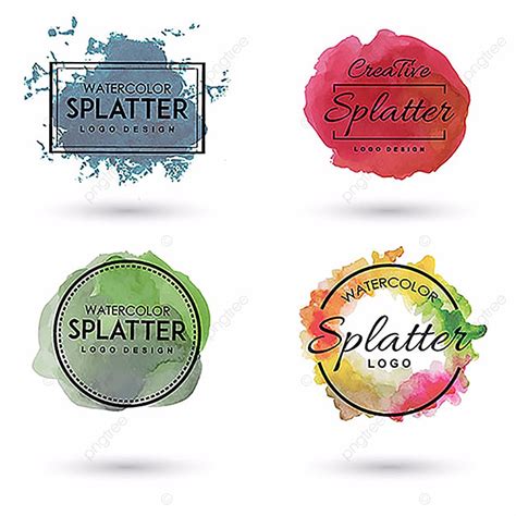 Handdrawn Watercolor Splatter Template Download on Pngtree