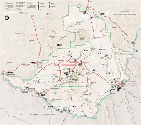 Big Bend National Park Map - Full size | Gifex