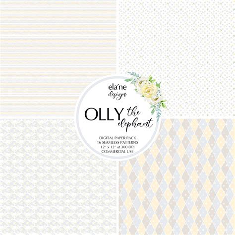 Baby Boy Digital Paper, Baby Scrapbook Paper, Floral Seamless File ...