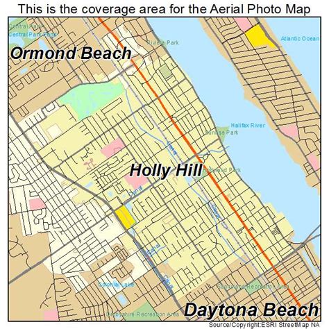 Aerial Photography Map of Holly Hill, FL Florida