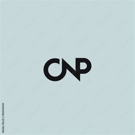 CNP letter initial vector Stock Vector | Adobe Stock