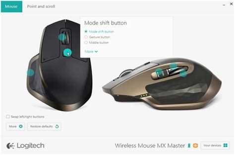 Configure the MX Master mouse with Logitech Options