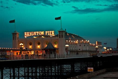 Brighton pier night time | Places to go, Brighton rock, Brighton