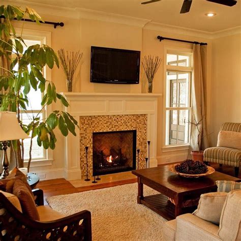 Small Living Room With Tv Over Fireplace