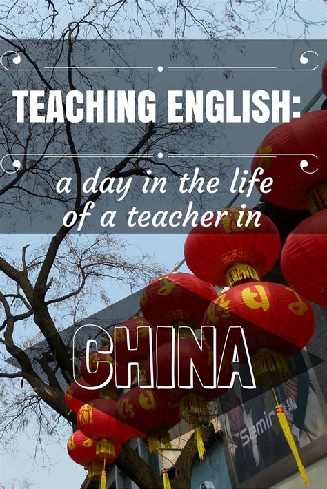 Teaching English: A Day In The Life Of A Teacher In China