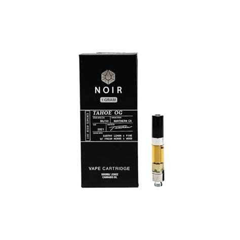 NOIR Tahoe OG 1000mg Vape Cartridge (Live Resin) - Timeless Vapes