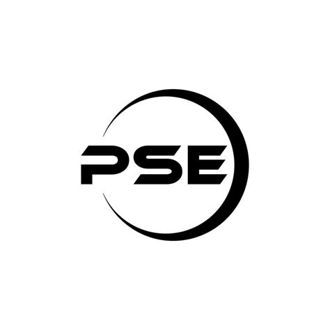 PSE letter logo design in illustration. Vector logo, calligraphy ...