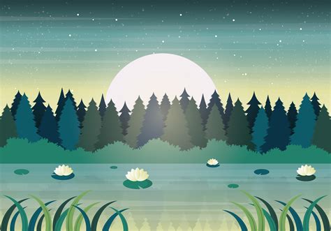 Vector Nature Landscape Illustration 217226 Vector Art at Vecteezy