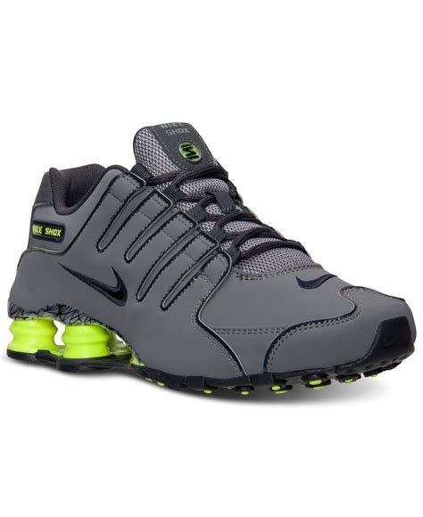 Nike Men'S Shox Nz Eu Running Sneakers From Finish Line in Gray for Men ...