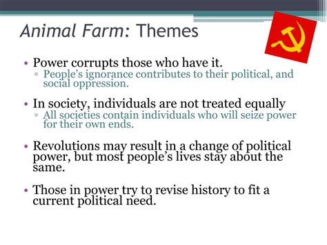 PPT - Animal Farm, “ A Fairy Story” George Orwell PowerPoint ...