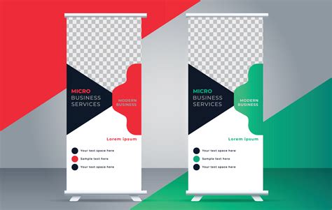 unique roll up stand banner design template 22530690 Vector Art at Vecteezy