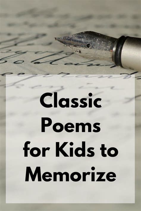 77 Unique Poems for Kids to Memorize - Poems Ideas