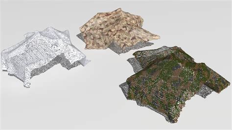 Camouflage Netting - 3D Model by Buncic