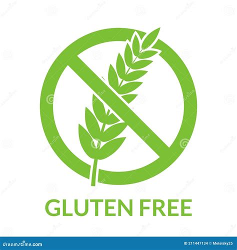 Gluten Fee Icon. Healthy Food without Wheat or Grain Symbol. Cereal ...