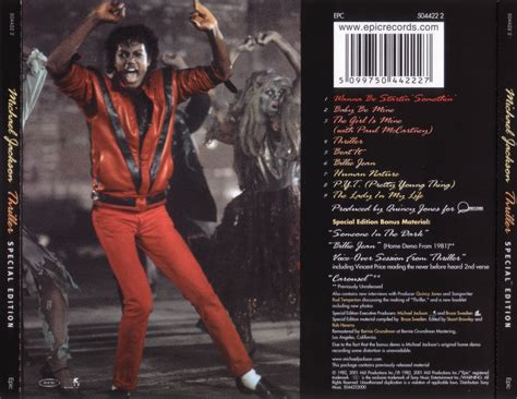 Michael Jackson – Thriller Special Edition (trasera) – This Is Where ...