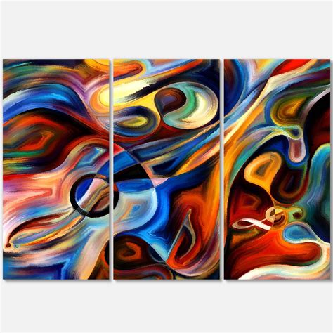 Designart 'Abstract Music and Rhythm ' Abstract Canvas Art Print ...