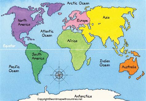 Equator On World Map