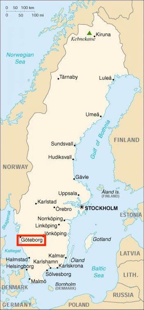 Gothenburg Sweden map - Sweden gothenburg map (Northern Europe - Europe)