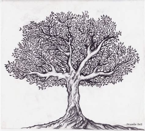 Adventures in Art Journaling – Black and White Tree Sketch | Tree ...