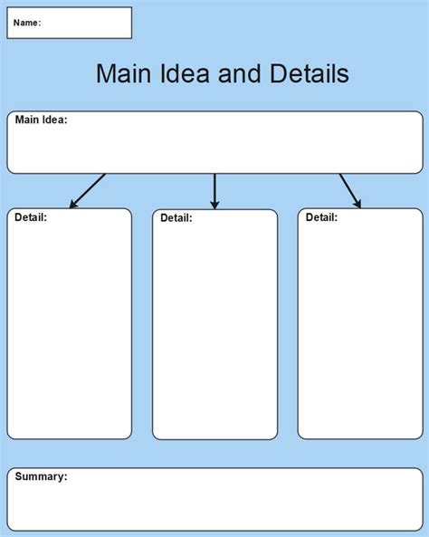 Main Idea and Details Graphic Organizer Examples | EdrawMax Online