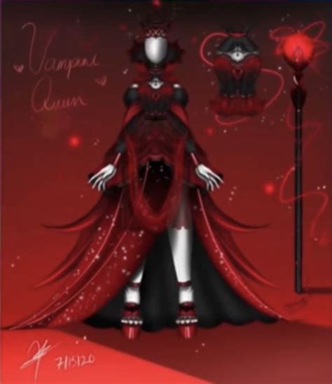 Vampire Queen Set Concept - Red and Black Aesthetic Outfit