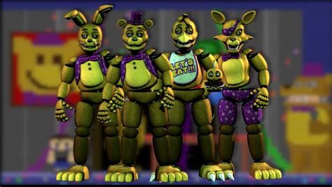 Springlock Animatronics | Anime fnaf, Fnaf funny, Fnaf baby