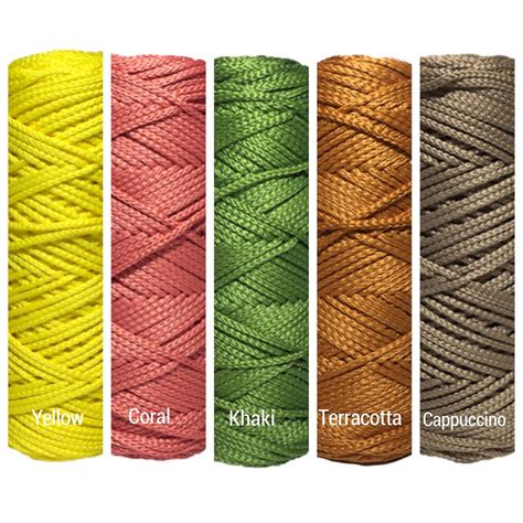 Polyester Cord Rope Crochet Textile Macrame Yarn 3mm Crochet | Etsy