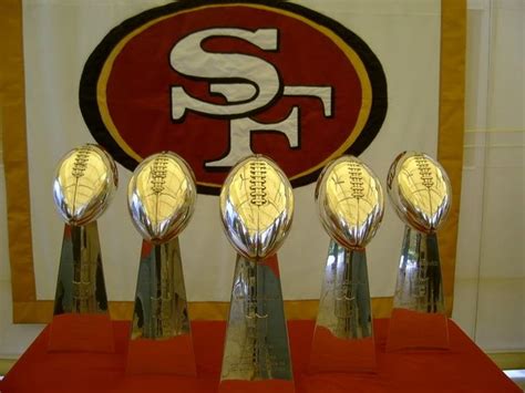 49ers Championship Trophies | San francisco 49ers, 49ers, 49ers fans