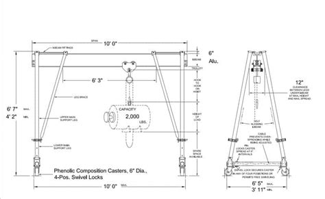 Gantry Crane Drawing