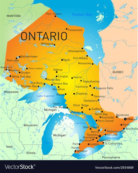 Map of Ontario Cities And Towns Halton County Printable Free