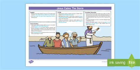 Jesus Calms the Storm Lesson Plan and Enhancement Ideas