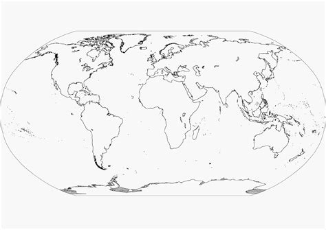 Continents Color By Number Coloring Sheet