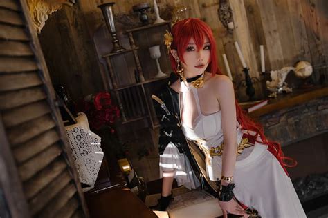 Redhead, women, cosplay, Asian, Himeko (Honkai: Star Rail), HD ...