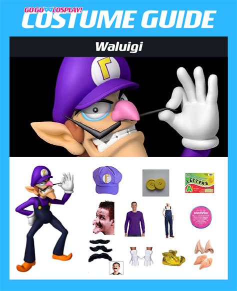 Waluigi Costume for Adults - DIY Guide for Cosplay & Halloween