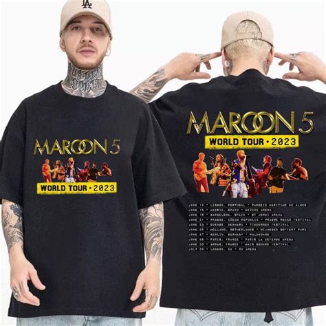 Maroon 5 World Tour 2023 Shirt, Maroon 5 Concert Dates Hoodie, Maroon 5 ...