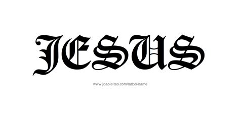 Jesus Name Tattoo Designs | Names of jesus, Name tattoos, Jesus tattoo