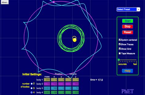 My Solar System - Motion | Acceleration | Velocity - PhET Interactive ...