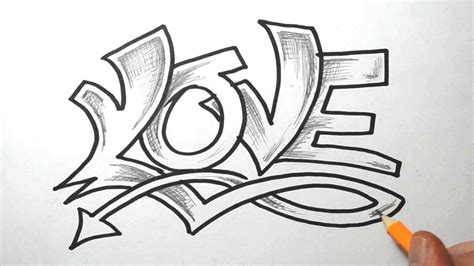 graffiti Art Drawing Easy Love - Rolf Haven