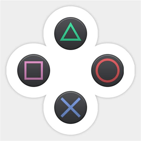 PS4 Controller Buttons - Playstation - Sticker | TeePublic