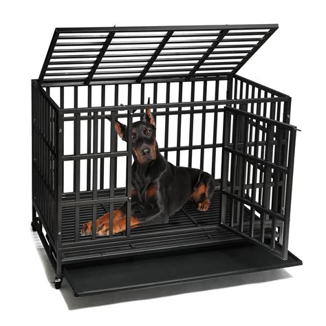 Buy SHUSHIM Enhanced Heavy Duty Dog Kennel Crate Cage with Strong Metal ...