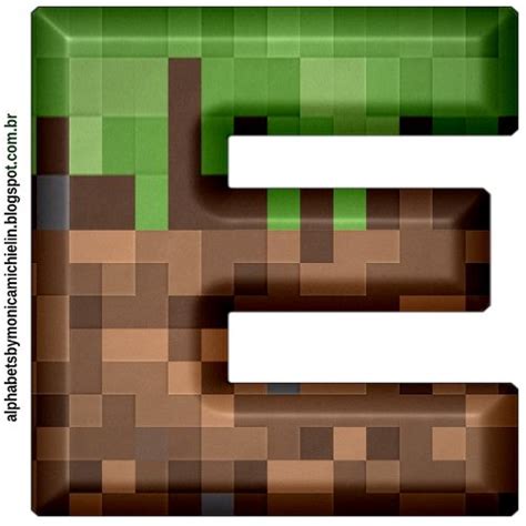 MINECRAFT ALPHABET LETTER PNG , ALFABETO MINECRAFT #minecraft, #love ...