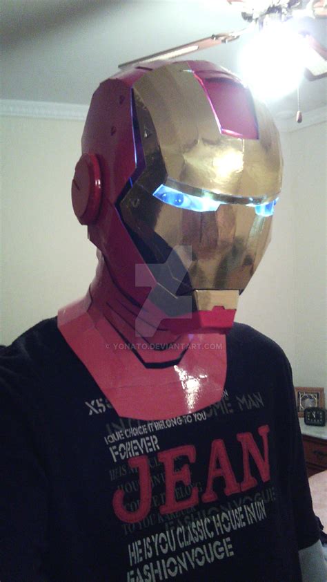 Iron Man cosplay - The new helmet has lights!! :3 by Yonato on DeviantArt