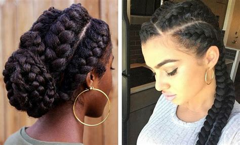 Goddess Braid Black Updo Hairstyles With Weave