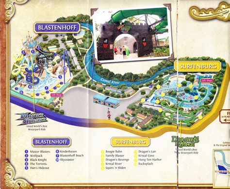 Printable Schlitterbahn Map